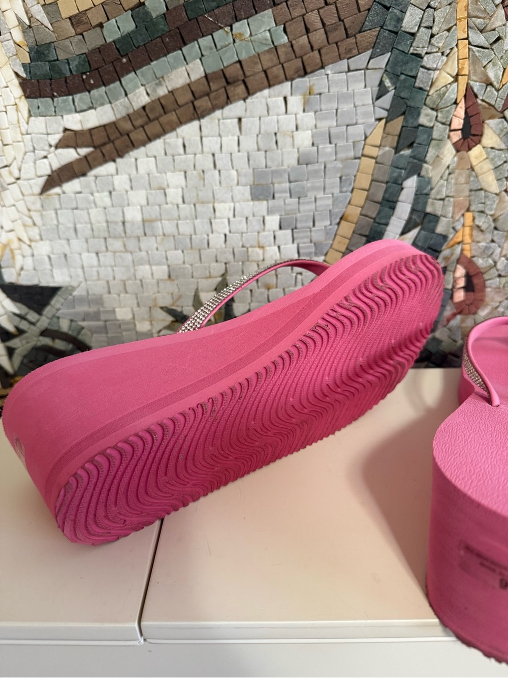 Pink platform sandals - Picture 5 of 5